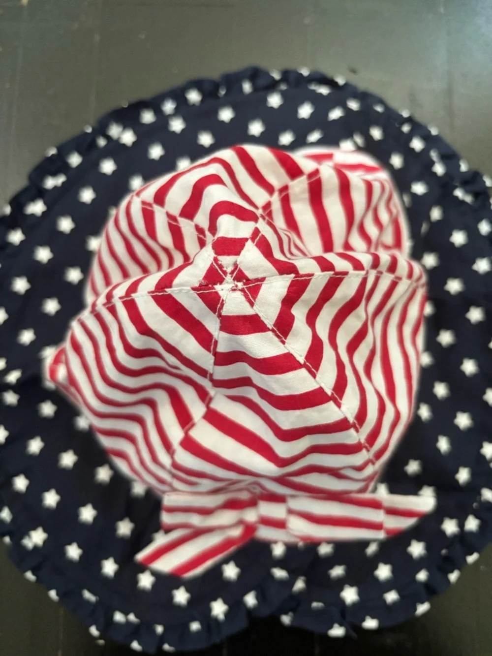 The Children's Place American Stars & Stripes Ruffle Bucket Hat Toddler S/M